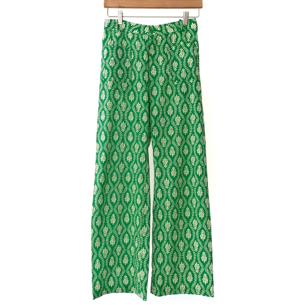 Zara Green print pants